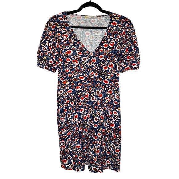 Boden Dresses & Skirts - Boden - Multicolored Floral Dress - Puffy Sleeves